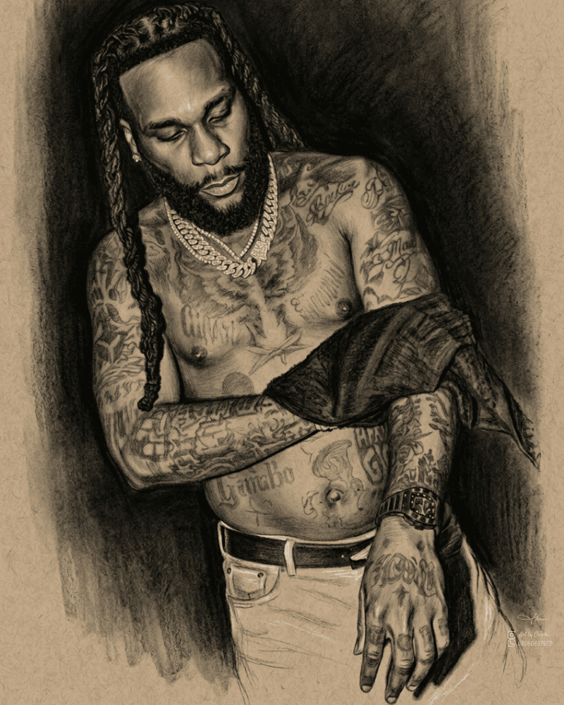 Custom charcoal portrait from photo by Arts By Creeda