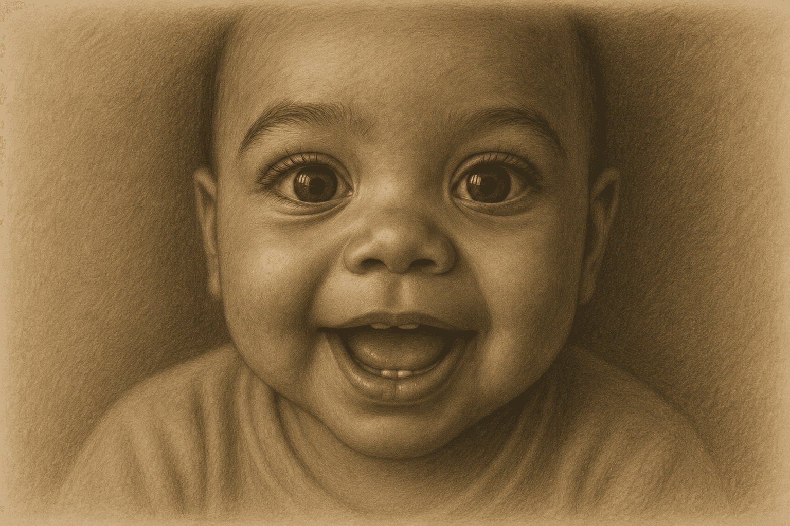 Digital charcoal portrait file compared with physical framed portrait artwork